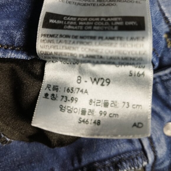 Levi's Signature Women's Jeans - Size 8 W29 - Blue Denim  High Rise Ankle Skinny - Picture 6 of 11
